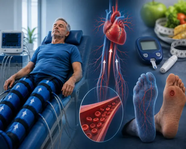 Diyabette damar komplikasyonları ve EECP tedavisi alan hasta
